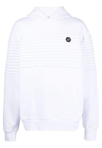 Philipp Plein Gothic Plein long-sleeve hoodie - White