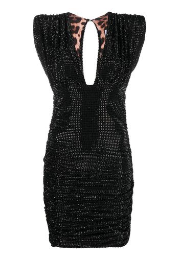 Philipp Plein crystal-embellished mini dress - Black