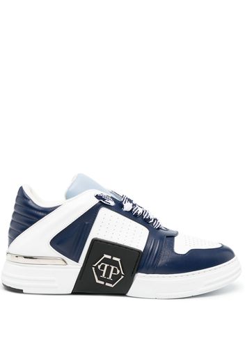 Philipp Plein logo-patch low-top sneakers - Blue