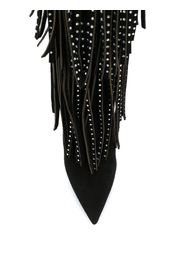 embellished fringed boots