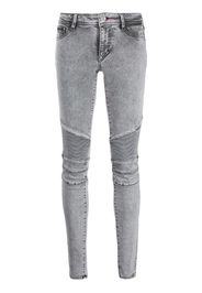 acid wash skinny jeggings