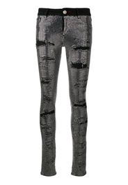 crystal-embellished skinny jeans