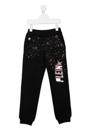 embellished logo track pants