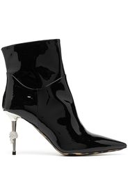 skull-heel ankle boots