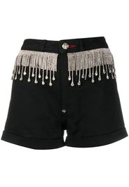 crystal-fringed shorts