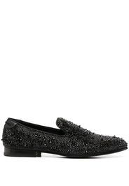 crystal-accented moccasins