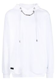 Philipp Plein chain-link hoodie - White