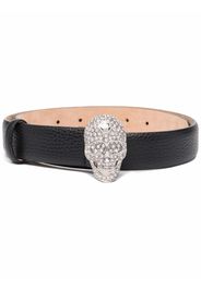 Philipp Plein skull buckle belt - Black