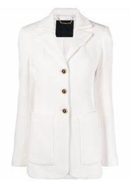 Philipp Plein single-breasted cotton blazer - White