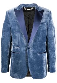 Philipp Plein Lord Fit single-breasted blazer - Blue