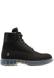 Philipp Plein The Hunter lace-up ankle boots - Black