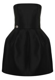 Philipp Plein strapless silk mini dress - Black