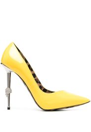 Philipp Plein Decollete 120mm patent pumps - Yellow