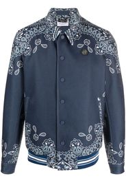 Philipp Plein paisley-print bomber jacket - Blue