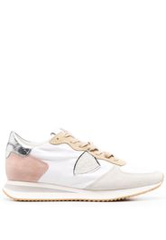 Philippe Model Paris logo patch lace-up sneakers - White