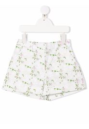 Philosophy Di Lorenzo Serafini Kids floral-print cotton shorts - White