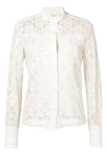 Philosophy Di Lorenzo Serafini lace button shirt - Neutrals