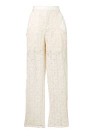 Philosophy Di Lorenzo Serafini lace panelled trousers - Neutrals