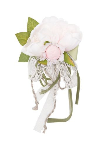 Piccola Ludo floral-detail brooch - Pink