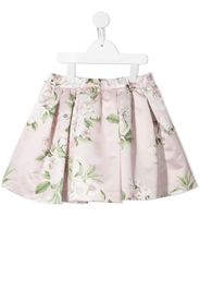 Piccola Ludo floral-print pleated skirt - PINK