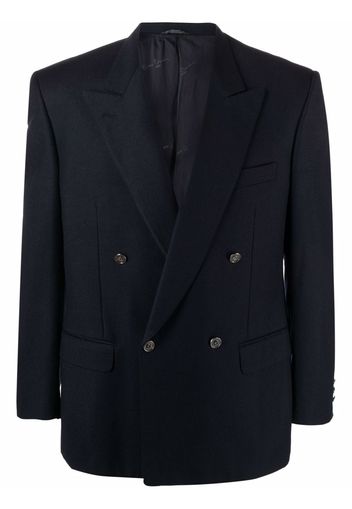 Pierre Cardin Pre-Owned 1980s peak lapels double-breasted blazer - Blue