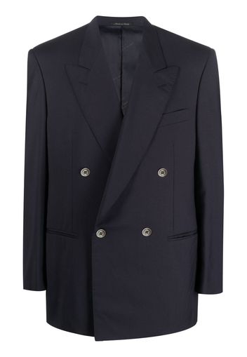 Pierre Cardin Pre-Owned 1990s double-breasted wool jacket - Blue
