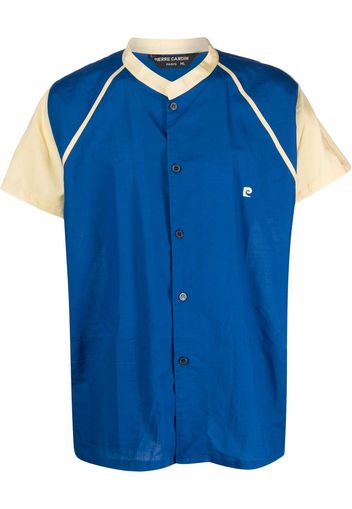 Pierre Cardin Pre-Owned 1980s piping detailing short-sleeved shirt - Blue