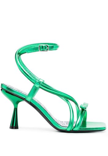 Pierre Hardy 60mm crossover-strap sandals - Green