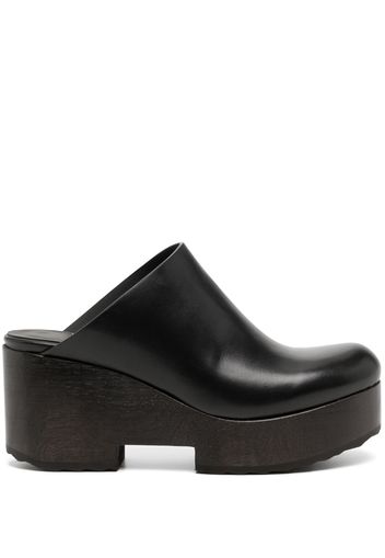 Pierre Hardy Sabot wooden platform mules - Black