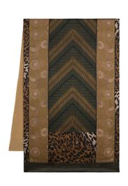 Pierre-Louis Mascia Adakans graphic-print scarf - Brown