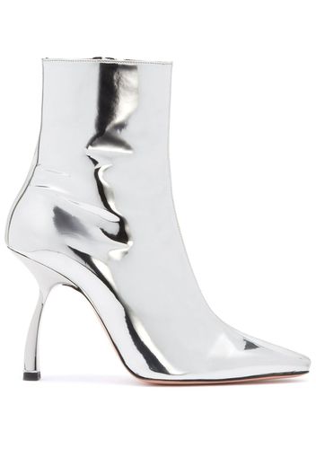 Pīferi Merlin 100mm ankle boots - Silver