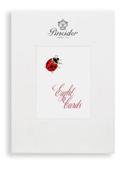 Pineider bugs cards set of eight - White