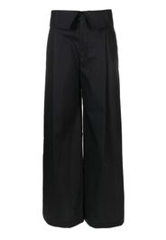 PINKO high-waist pleated palazzo pants - Black