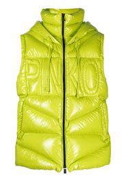 PINKO quilted hooded gilet - Green