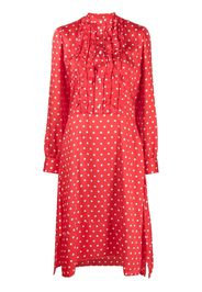 Plan C polka-dot shirt dress - Red