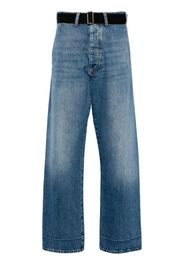Plan C high-rise wide-leg jeans - Blue