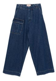 Plan C wide-leg jeans - Blue