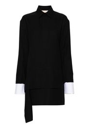 Plan C shirt mini dress - Black
