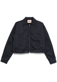 Plan C satin duchess jacket - Blue
