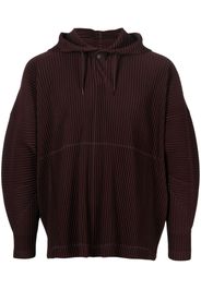 Homme Plissé Issey Miyake MC November pleated hoodie - Brown