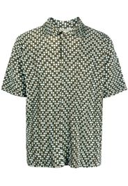 Homme Plissé Issey Miyake graphic-print short-sleeved shirt - Green