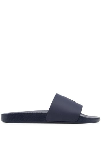 Polo Ralph Lauren logo-print slides - Blue