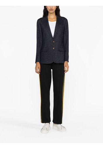 Polo Ralph Lauren peak-lapels herringbone blazer - Blue