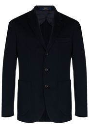 velvet single-breasted blazer