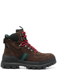 Polo Ralph Lauren panelled lace-up boots - Brown