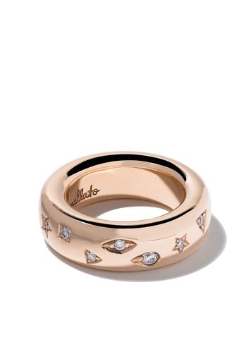 Pomellato 18kt rose gold Iconica diamond medium band ring
