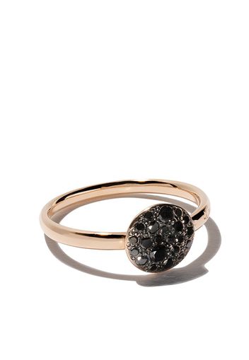 Pomellato 18kt rose gold Sabbia black diamond ring