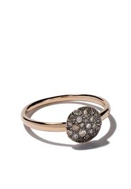 Pomellato 18kt rose gold small Sabbia brown diamond ring