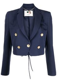 Ports 1961 double breasted cropped blazer - Blue