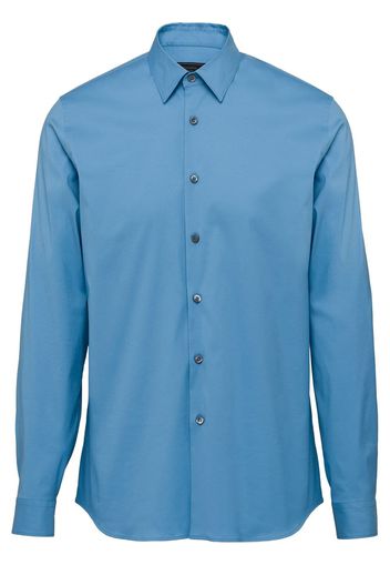 Prada long-sleeve fitted sweater - Blue